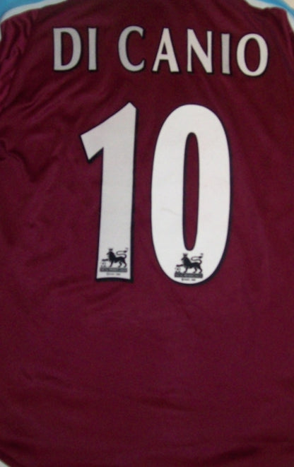 1999 - 2001 West Ham Home - DI CANIO 10 PRINT - Retro Jersey