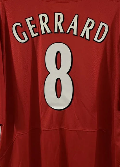 2005 Liverpool Home - Champions Leauge Winning - GERRARD 8 Print - Jersey