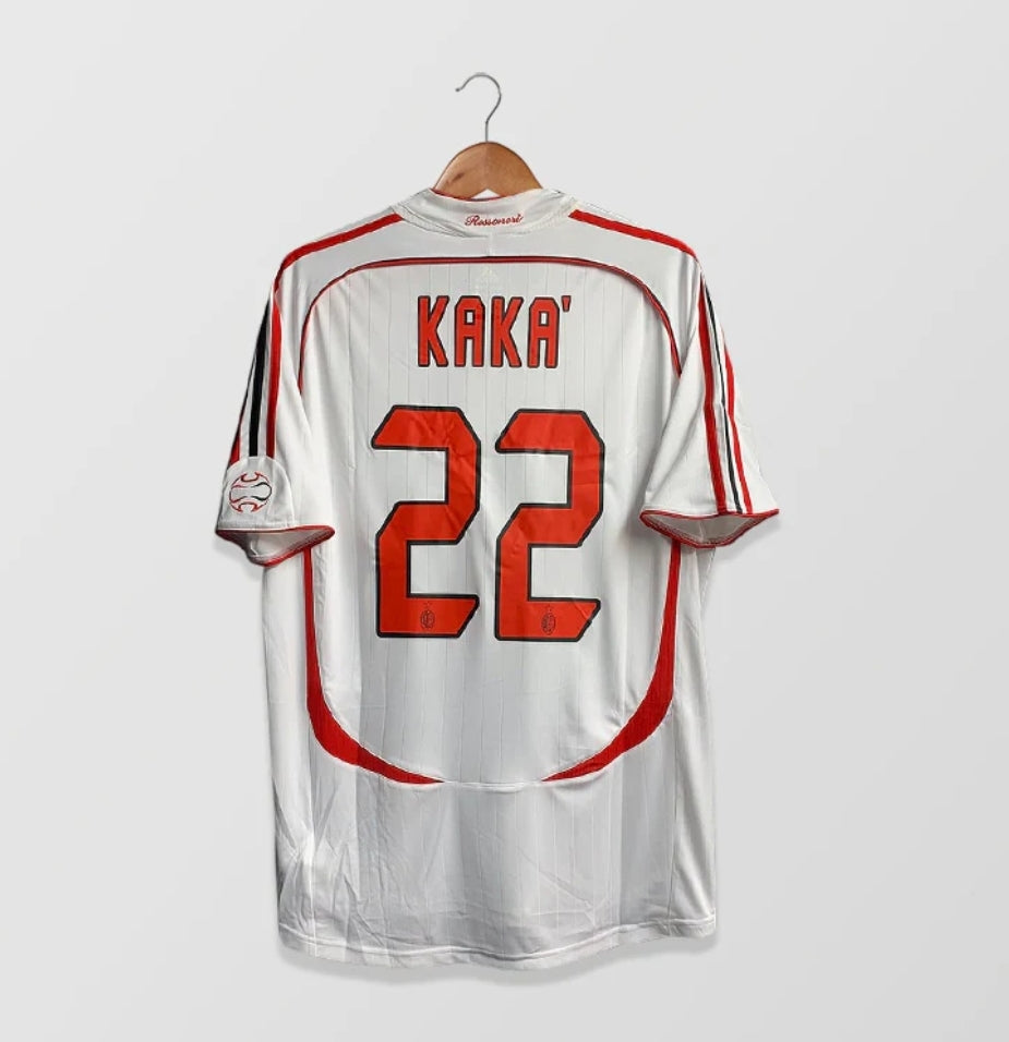 2007 AC Milan Away - KAKA 22 Print - Champions Leauge - Retro Jersey