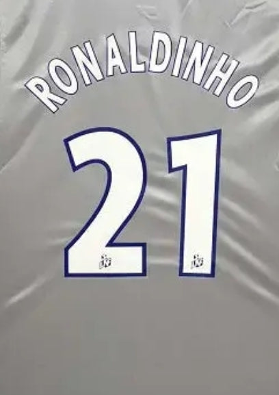 2000 PSG Away - RONALDINHO 21 Print - Retro Jersey