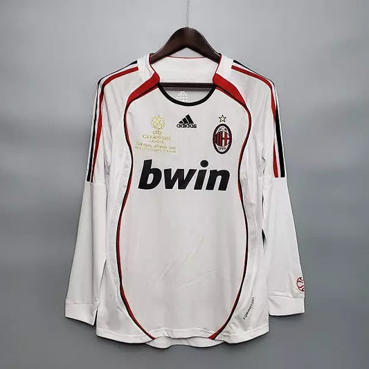 2007 AC Milan Away - Champions Leauge - Retro Jersey - Long Sleeve