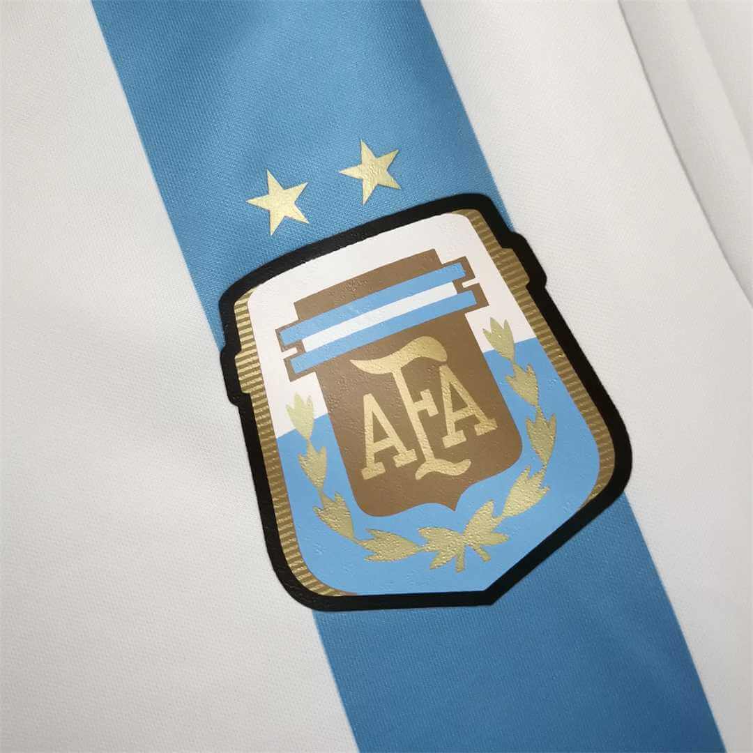 2014 Argentina Home - MESSI 10 Print - Retro Jersey