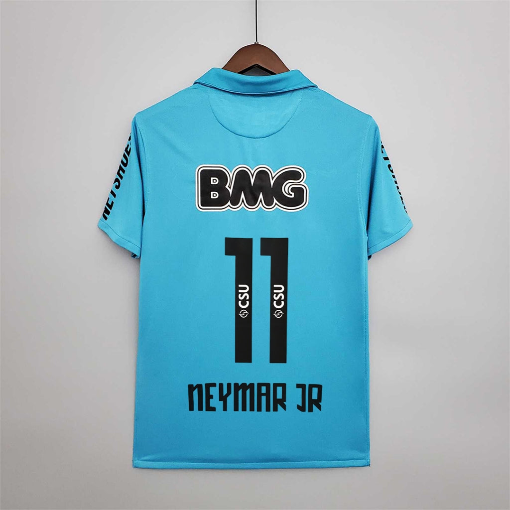 2012 Santos Away NEYMAR JR 11 Print - Retro Jersey