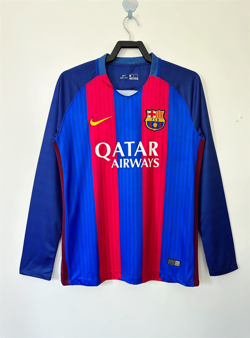 2016 - 2017 Barcelona Home - Long Sleeve - Retro Jersey