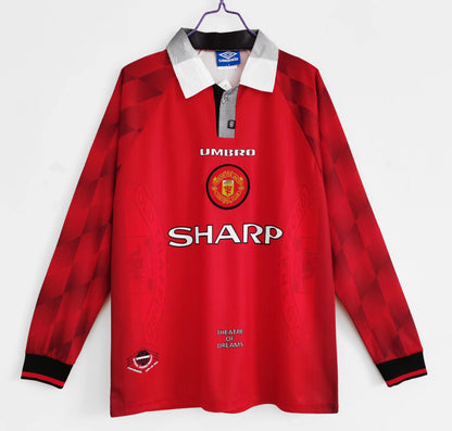 1996 - 1997 Manchester United Home - Long Sleeve - Retro Jersey