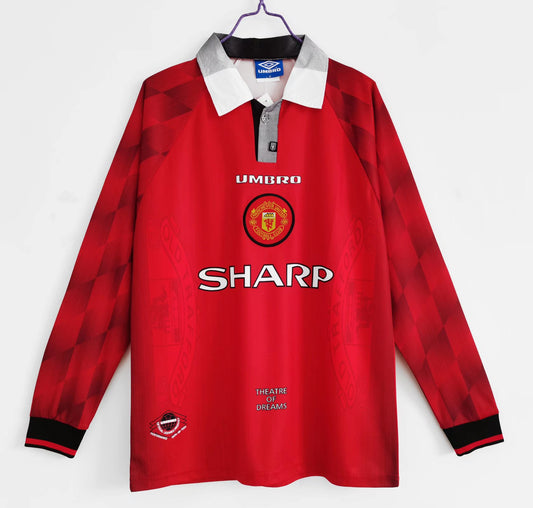 1996 - 1997 Manchester United Home - Long Sleeve - Retro Jersey