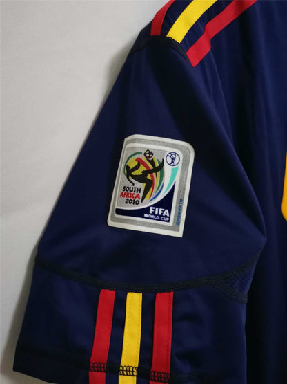 2010 Spain Away - World Cup Winning - A.INIESTA 6 Print - Retro Jersey