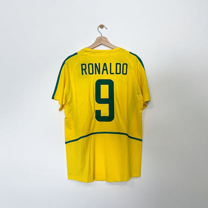 2002 Brazil Home  - Ronaldo 9 Print