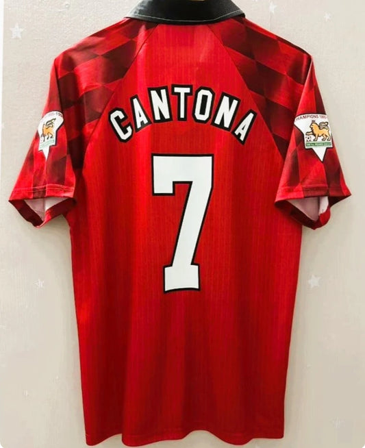 1996 - 1997 United Home - CANTONA 7 Print - Jersey
