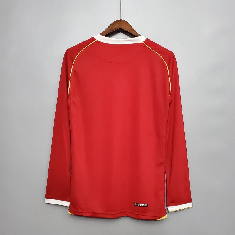 2006 - 2007 Manchester United Home - Long Sleeve - Retro Jersey