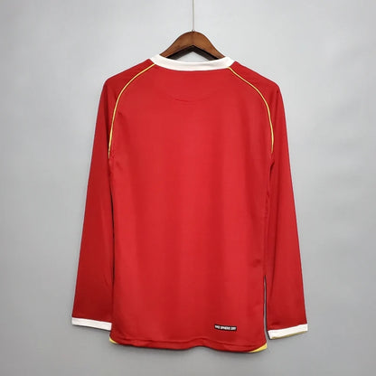 2006 - 2007 Manchester United Home - Long Sleeve - Retro Jersey