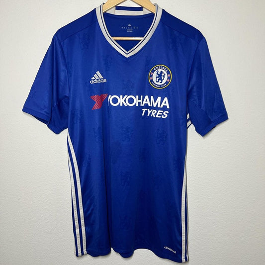 2016 - 2017 Chelsea Home- HAZARD 10 Print - Retro Jersey