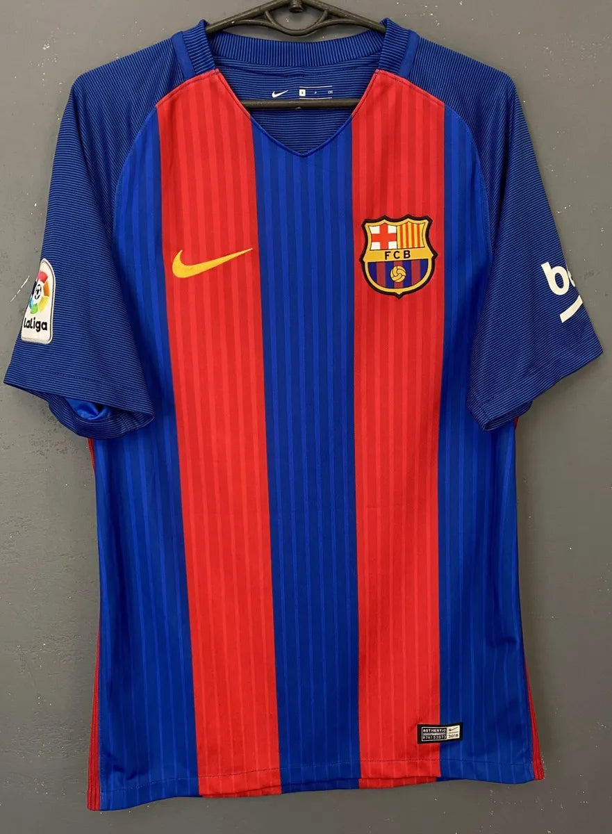 2016 - 2017 Barcelona Home Retro Jersey - Messi 10 Print