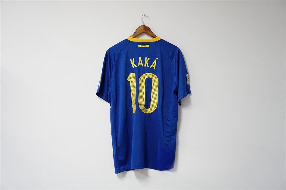 2010 Brazil Away - KAKA 10 Print - Retro Jersey