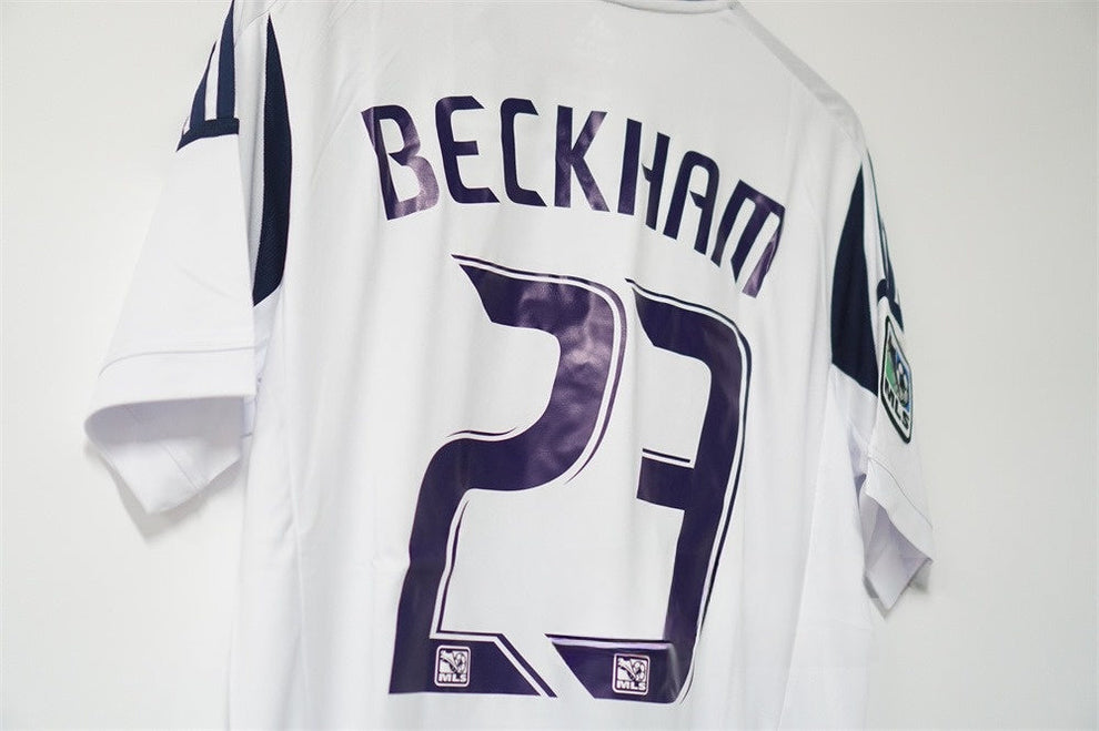 2012 LA Galaxy Home - BECKHAM 23 Print - Retro Jersey