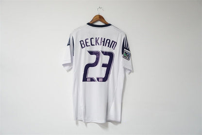 2012 LA Galaxy Home - BECKHAM 23 Print - Retro Jersey